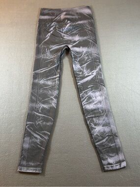Lululemon Leggings Ebb To Street Women Size 4 Stone Wash Graphite Grey Pants